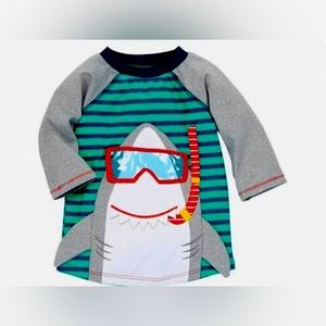Mud Pie Shark Rashguard Retail Price $32.
